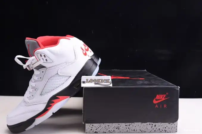 HYPE Tongue 5 DA1911-102 Jordan Retro Red (2020) Air Silver Fire 0418